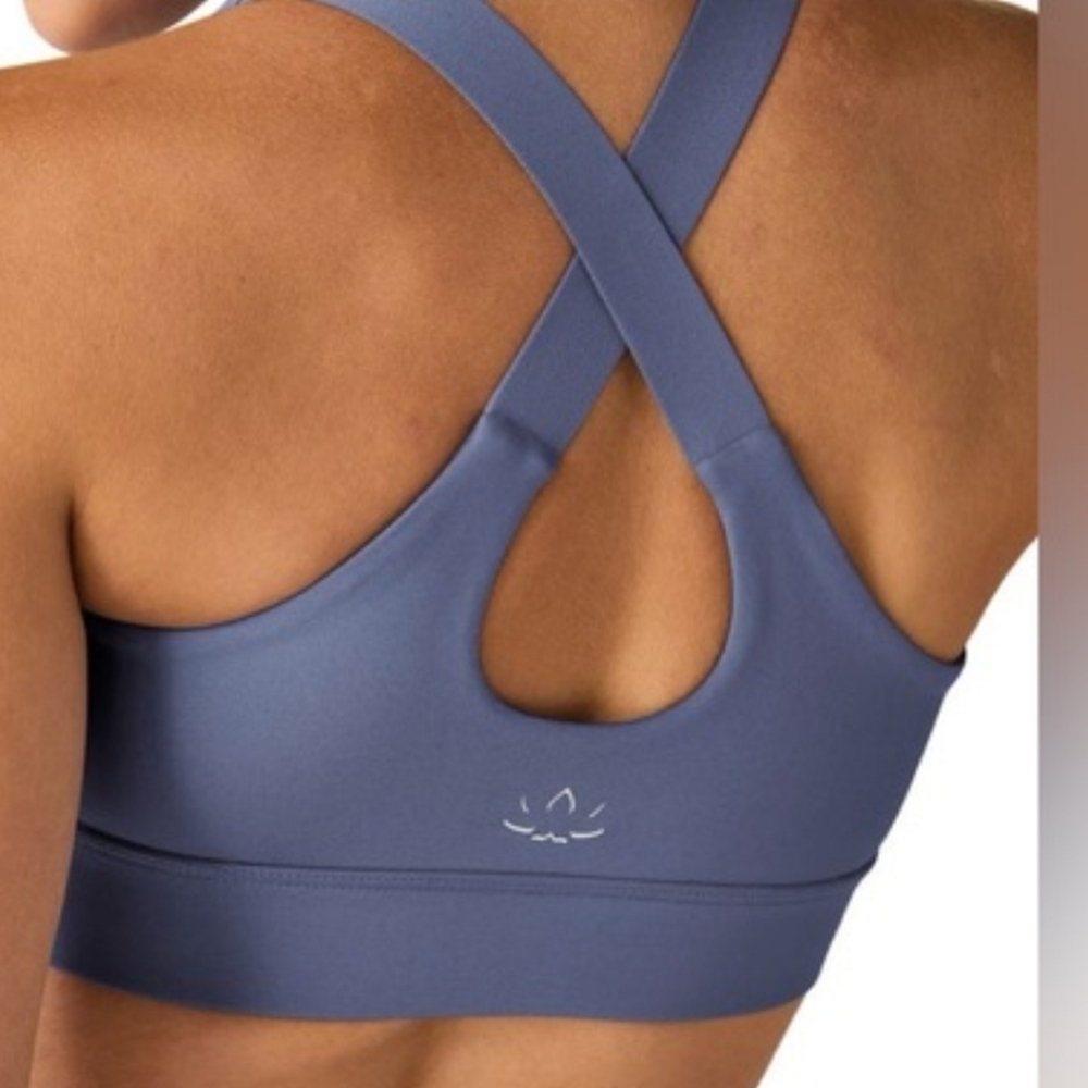 BEYOND YOGA POWERBEYOND UPSURGE SPORTS BRA IN HAZY PERI / SZ:XSMALL ,MEDIUM